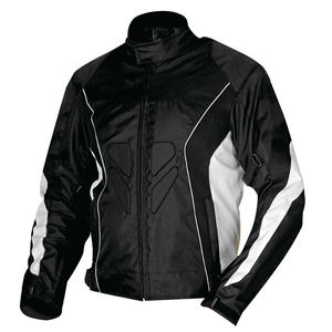 Men's Black Red Moto <b>Biker</b> <b>Jacket</b> Windproof Polyester Nylon Zipper Closure Stand Collar Regular Fit Autumn Motorcycle Riding - Product Image 6