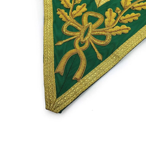 Collier maçonnique de haute qualité, tous les degrés, pour loge, broderie artisanale avec bijoux personnalisés. - Product Image 2