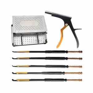 Ensemble de rongeurs rotatifs Kerrison interlaminaires en acier inoxydable, instruments chirurgicaux orthopédiques manuels pour chirurgie de la colonne vertébrale, haute qualité chirurgicale - Product Image 6