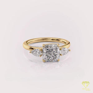 Anillo de Compromiso de Moissanita Moderno para Mujer, Suministro Directo de Fábrica, con Aspecto Elegante para Uso Diario, Disponible al Mejor Precio - Product Image 4