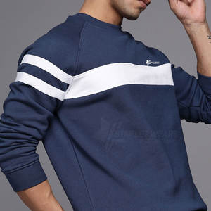 Sweat-shirts en molleton pour hommes grande taille, couleur unie, hiver, tissu écologique - Product Image 3