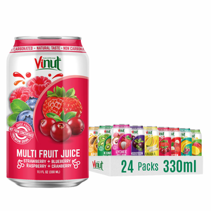 Pour VINUT Boisson de jus de banane 330ml Sans sucre Jus de fruits et légumes Prix usine Échantillon gratuit Marque privée Fabricant du Vietnam - Product Image 1