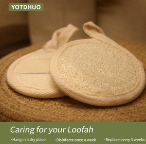 Tampons démaquillants en loofah éco-responsables, éponge nettoyante naturelle pour une peau hydratée, claire et éclatante - Product Image 2