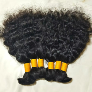 ผมแท้ธรรมชาติ เกรดเรมี่ จากวัดอินเดียใต้ แบบลอนธรรมชาติ น้ำหนัก 100 กรัม แบบเส้นเดียว ไม่หลุดร่วง สำหรับถักเปีย - Product Image 6