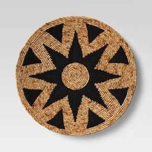 Gray <b>Round</b> Fabric Table <b>Mats</b> With Daisy Decor Handmade Nordic Style 400mm Diameter Placemats Set - Product Image 6