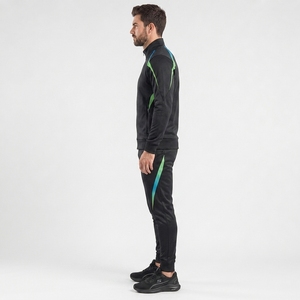 Men Zipper Tracksuit Full Zip Sportswear <b>Athletic</b> Jogging Suit Custom Logo Training Set OEM ODM Manufacturer Wholesale - Product Image 2