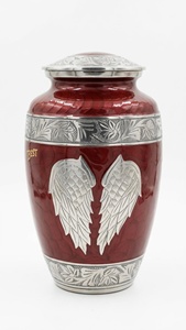green aluminium urn <b>vase</b> <b>red</b> aluminium urn <b>vase</b> colored aluminium urn <b>vase</b> dual tone aluminium urn <b>vase</b> - Product Image 3