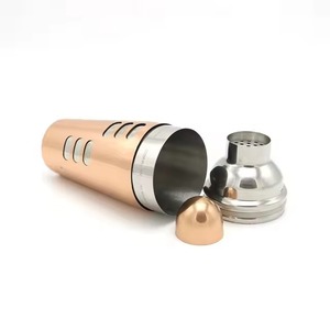 Juego de Coctelera de Cobre, Moderno, Redondo, de Metal, Utensilios de Bar Duraderos de Acero Inoxidable - Product Image 3