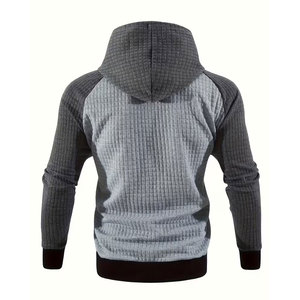 Sudaderas con capucha de color contrastante para hombre, talla grande, 2 uds., sudadera con capucha informal a la moda para primavera, otoño e invierno, ropa para hombre FORTLEO - Product Image 2