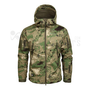 Veste à capuche pour homme de marque personnalisée, imperméable, en polyester, fermeture éclair sur le devant, couleur unie, vêtements de travail d'hiver pour l'extérieur, coupe régulière - Product Image 3