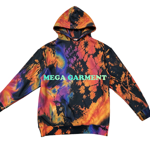 Sudadera con Capucha Casual para Hombre, Diseño Gráfico DTG Tie Dye Personalizado, 100% Algodón Puro, Suave, Holgada, Manga Larga - Product Image 1