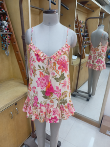 Plus Size V Neck Paisley Print One Piece Swim Dress Women High Waist Tassel Beach Bathing <b>Suit</b> - Product Image 3