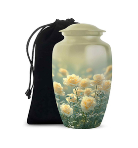 Urnes funéraires en laiton pour adultes, urnes artisanales pour cendres d'hommes et de femmes, urnes décoratives, urnes funéraires - Product Image 1