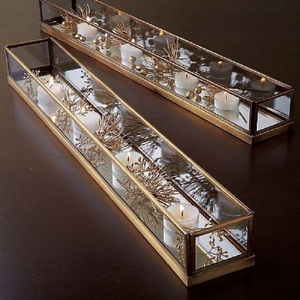 Juego de 3 candelabros de metal dorados hechos a mano, ecológicos, de lujo, únicos, para centros de mesa de boda, mesa de comedor, hogar - Product Image 6