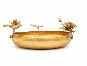 Bol polonais brillant décoratif en laiton de qualité supérieure usine directe meilleure vente chaude bols Royal Classic Look fruits servant un bol fait à la main - Product Image 4
