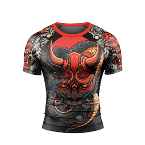 Rashguard MMA à manches courtes, respirant, séchage rapide, imprimé par sublimation personnalisée, haute performance, pour grappling BJJ - Product Image 2
