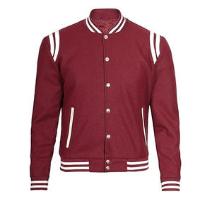 Chaqueta Varsity de Lana 100% con Logotipo Personalizado para Hombre, Bordado Chenille, Estilo Universitario, Patrón de Letras - Product Image 4