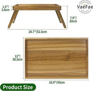 Bandeja de madera tallada de fabricante confiable con arte tradicional para decoración elegante del hogar y restaurantes - Product Image 2