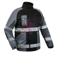 Veste de travail hiver détachable, réfléchissante, respirante, certifiée CE, haute visibilité, personnalisable, protection de sécurité, imperméable