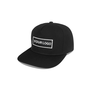 Export Quality Structured Flat Brim Classic Golf Hats 5 Panel Snapback Custom Logo 2D Embroidery Patch Performance Sports Cap - Product Image 2