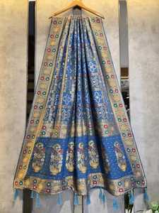 Dupatta de viscosa georgette pura de la mejor calidad y precio, ligera, fluida, étnica, para mujeres, para fiestas y bodas, venta al por mayor, OEM, exportación. - Product Image 3