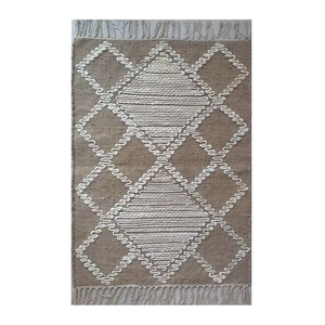 Tapis en jute tissé à la main de haute qualité, écologiques, durables, en fibres naturelles, tapis de sol, fournisseur principal en Inde, export en gros, fabrication - Product Image 3