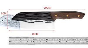Cuchillo de Cocina Pequeño para Chef, de Acero Inoxidable Forjado con Patrón Martillado, Cuchillo Afilado para Rebanar y Picar, para Damas - Product Image 6