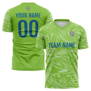 High Quality Breathable Lightweight 100% Polyester <b>Soccer</b>/football Jersey for Unisex Short Sleeve Stretch Anti-UV Quick Dry - Product Image 2