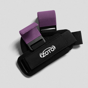 Adjustable Gym Lifting Hooks with Non-Slip Grip Padded Wrist Support Straps for <b>Barbell</b> Deadlift Pull Up Wholesale - Product Image 6