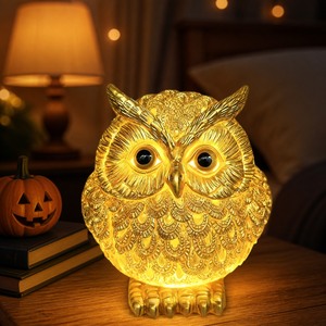 Figurine de fantôme d'Halloween en résine, décoration effrayante, impression numérique, veilleuse LED, ornement de table, de porche, de balcon, de chambre, bougies - Product Image 6