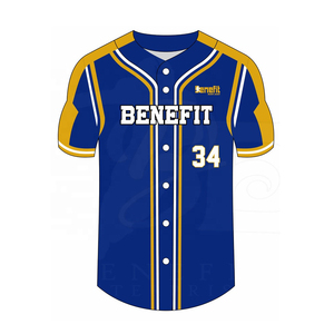 เสื้อเบสบอลเบเนฟิต อีเกิลส์สีน้ำเงิน สีแดง สีขาว 35 เสื้อกีฬาทีมชาย - Product Image 3