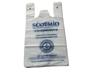 Mercancía minorista promocional al por mayor, compras de comestibles, camiseta blanca, mercado de mano - Product Image 6