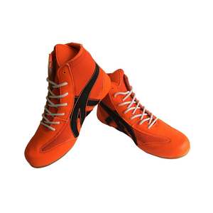 Mesh Breathable Training Shoe With Cheap Price & OEM Service 2026 Model <b>Red</b> <b>High</b> <b>Top</b> Boxing Shoes Lace-Up - Product Image 5