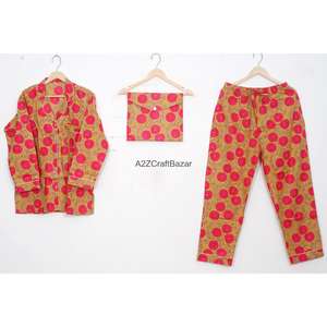 Nuevo Diseño, 100% Algodón Puro, Ropa de Dormir para Mujer, Conjunto de Pijamas Suaves, Proveedores de Fábrica, Ropa de Dormir Femenina - Product Image 1