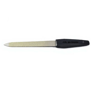 Lime à ongles professionnelle en métal noir pour doigts et pieds, double extrémité, outil de manucure et pédicure, en acier inoxydable - Product Image 2