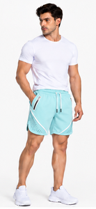 Pantalones Cortos Deportivos Personalizados para Hombre al por Mayor, de 5 Pulgadas de Largo Interior, de Secado Rápido, para Correr, Entrenar, Transpirables, Ropa Deportiva Activa con Cremallera - Product Image 2