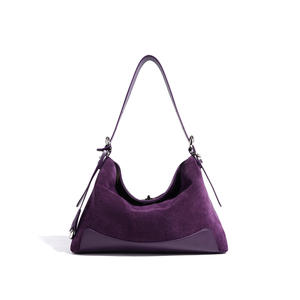 Genuine Leather Ladies Tote Minimalist Retro Suede Shoulder & Crossbody <b>Bag</b>, Lightweight Durable Handbag for Daily & Casual Use - Product Image 3