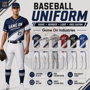 Kit de vêtements de baseball personnalisé haute performance avec logo, nom et numéro du joueur, respirant, vêtements de sport actifs, équipement d'entraînement, prix d'usine - Product Image 6
