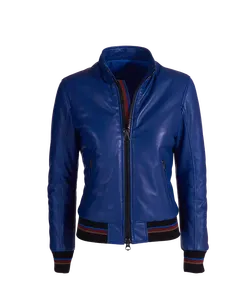 Women's Autumn/Winter Waterproof Windproof Woven PU Motorcycle <b>Jacket</b> Short Blazer-style Zipper Closure Button-Up Collar Solid - Product Image 1
