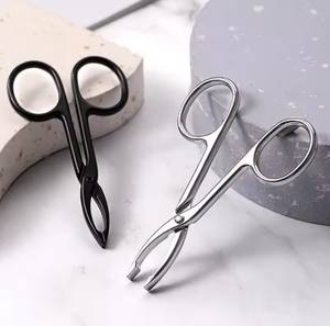 Pinzas de Belleza Portátiles de Acero Inoxidable con Mango de Tijera, Pinzas para Pestañas con Punta Puntiaguda para Hombres y Mujeres - Product Image 5