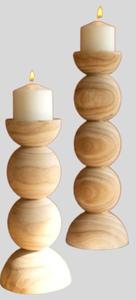 Support de bougie en bois artisanal écologique et élégant pour la maison, les restaurants, les hôtels, les mariages, les fêtes, la décoration de table, centre de table - Product Image 4