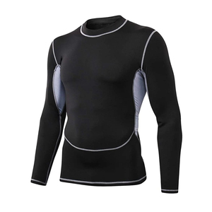 Ensemble de rashguard professionnel de haute qualité à bas prix, tenue de compression élastique ajustée pour hommes, vêtements de sport pour la gym et la remise en forme - Product Image 3