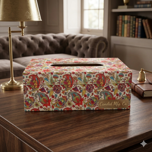 Caja para pañuelos y servilletas, para uso en el hogar, hoteles y restaurantes, venta al por mayor en India, hermosa caja rectangular de madera hecha a mano, ecológica y personalizable - Product Image 1