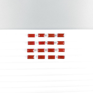 Baguettes de rubis naturel de Bangkok calibrées 2,5x5 mm, pierres précieuses de rubis naturel facettées en vrac pour la fabrication de bijoux, prêtes à l'emploi - Product Image 2