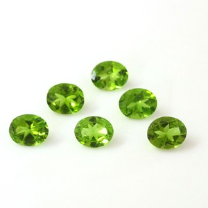 Peridoto Verde Natural, Corte Ovalado, Piedras Sueltas Calibradas y Facetadas para Joyería, Venta al Por Mayor de Gemas - Product Image 2