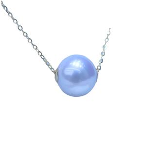 Collier de perles Edison de style palais rétro pour femmes, accessoire de luxe de petite taille, pendentif en perle d'eau douce S925, lumière - Product Image 5