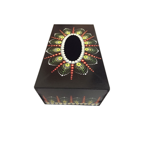 Boîte à mouchoirs en métal avec calligraphie arabe pour table à manger, porte-serviettes décoratif, collection élégante de boîtes à mouchoirs - Product Image 2