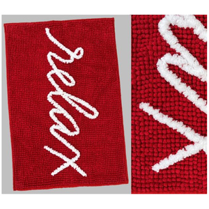 Tapis de salle de bain au design original 'Get Naked', tapis de douche amusant, tapis de bain shaggy à poils longs 'Naked' - Product Image 3