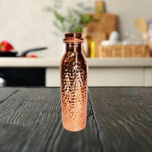 Botella de Agua Antigua 100% Cobre para Adultos y Niños, Textura Martillada Personalizada, Aislamiento Superior, Beneficia la Salud - Product Image 6