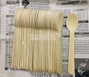 Juego de Cubiertos Desechables de Bambú al por Mayor, Cuchillo, Cuchara, Tenedor, Ecológicos para Comida Rápida, Cocina, Hotel, Camping, OEM, Marca Privada - Product Image 2